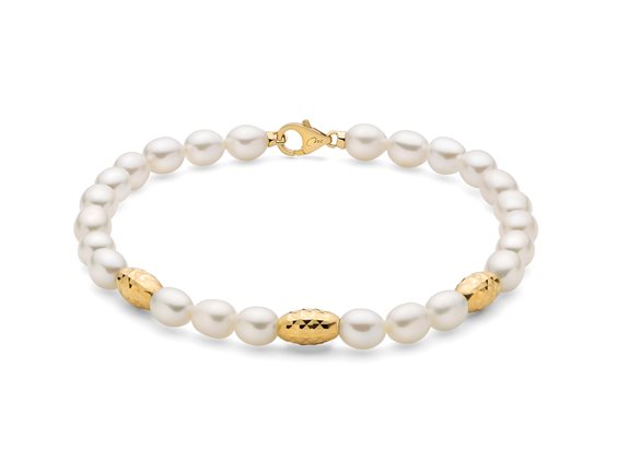 Bracciale Miluna Donna Pepite di perle in Argento Perla PBR3639G - PBR3639G